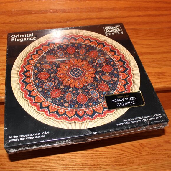 3/$188❤️sealed 1984 ORIENTAL ELEGANCE Springbok circular puzzle Tapestries - Picture 2 of 9